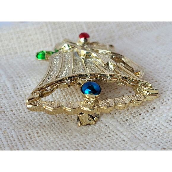 Gerry's Signed Christmas Holiday Brooch Vintage - Picture 2 of 7